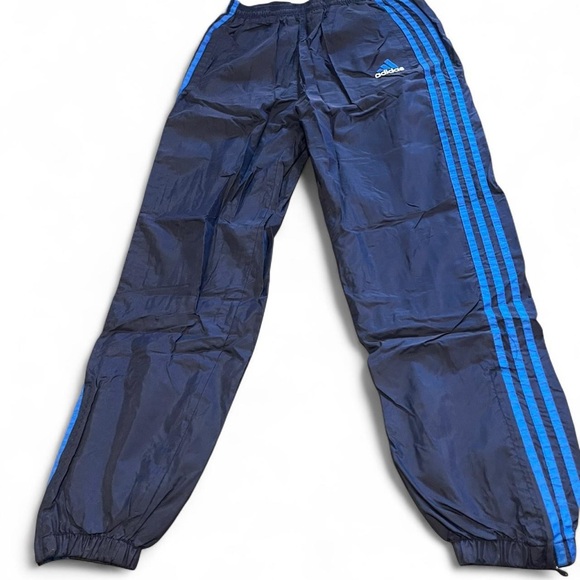 adidas Other - Adidas Blue Striped Windbreaker Jogger Pants Youth Size XL